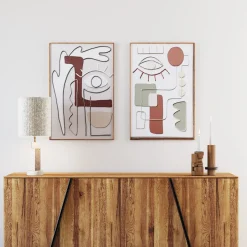 Obraz Do Salonu Oko Z Kolorowymi Wzorami 60x90 Cm*KARE Design Sale