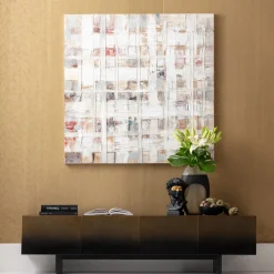 Obraz Do Salonu 120x120 Cm Abstrakcyjny Ręcznie Malowany Kolorowy*KARE Design Clearance