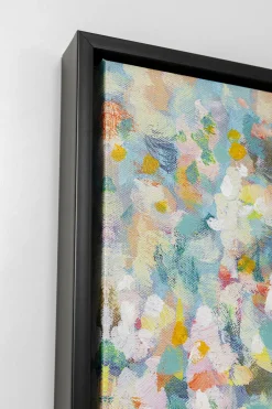 Obraz 3-elementowy Kolorowy Do Salonu Ręcznie Malowane Detale 240x160 Cm*KARE Design New