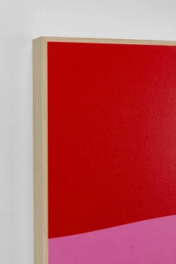 Obraz 2-elementowy 30x40 Cm Czerwono-różowy Pies Jamnik*KARE Design Hot