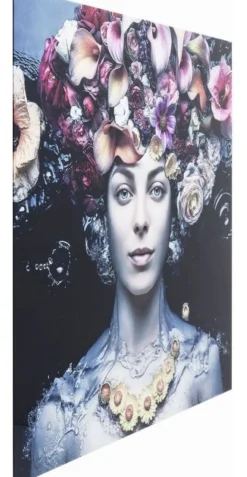 Obraz Flower Art Lady 80x80 Cm Kolorowy*KARE Design New