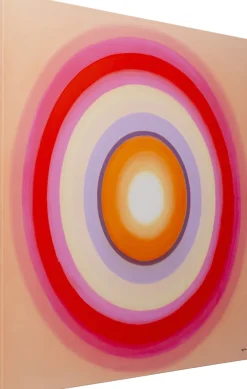 Obraz Kolorowy Płótno Bawełniane Okręgi 120x120 Cm*KARE Design Hot
