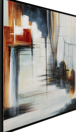 Obraz Kolorowy Ręcznie Malowany Motyw Abstrakcyjny 100x100 Cm*KARE Design Hot