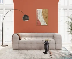 Obraz 3-kolorowy Twarze Abstrakcyjne Rama W Kolorze Naturalnym 90x120 Cm*KARE Design Best