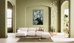 Obraz Lady Flower 100x150 Cm Kolorowy*KARE Design Sale