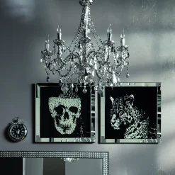 Obraz Mirror Skull 100x100 Cm*KARE Design Hot