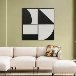 Obraz Modulo 100x100 Cm Czarno-biały*KARE Design Hot
