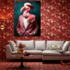Obraz Szklany Duży 120x160 Cm Motyw Zwierzęcy Flaming*KARE Design Online