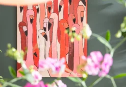 Obraz Touched Flamingo Meeting 90x120 Cm*KARE Design Best