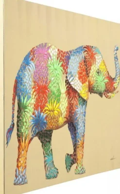 Obraz Touched Flower Elephant 120x90 Cm Kolorowy*KARE Design Online