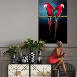 Obraz Twin Parrot 80x120 Cm*KARE Design Clearance