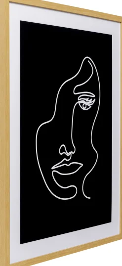 Obraz Z Motywem Twarzy Rama Naturalna 60x80 Cm*KARE Design Discount
