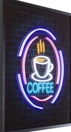Obraz Z Podświetleniem LED Kawa - Coffee 80x80 Cm*KARE Design New