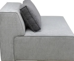 Otoman Infinity Chenille 120x100 Cm Szary*KARE Design Outlet