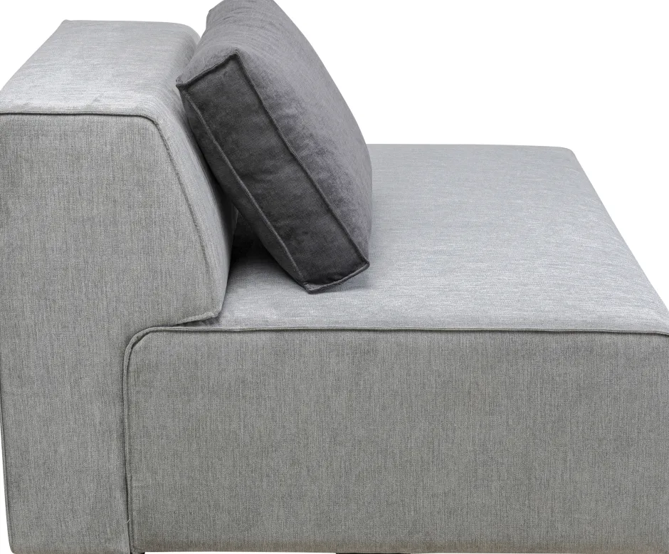Otoman Infinity Chenille 120x100 Cm Szary*KARE Design Outlet