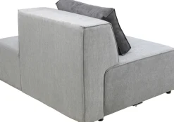 Otoman Infinity Chenille 120x100 Cm Szary*KARE Design Outlet