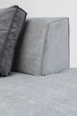Otoman Infinity Chenille 120x100 Cm Szary*KARE Design Outlet