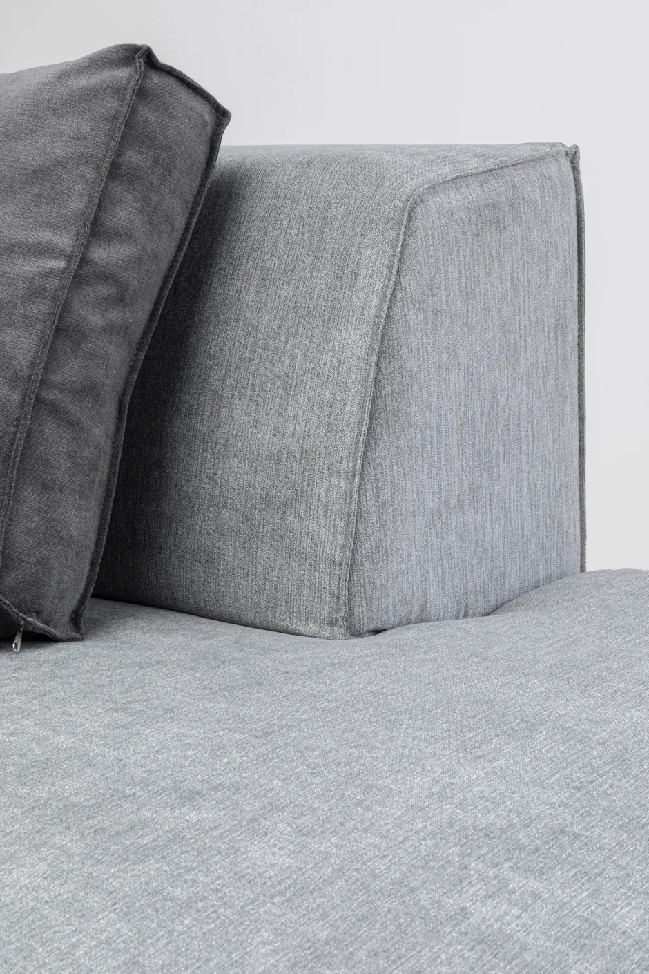 Otoman Infinity Chenille 120x100 Cm Szary*KARE Design Outlet