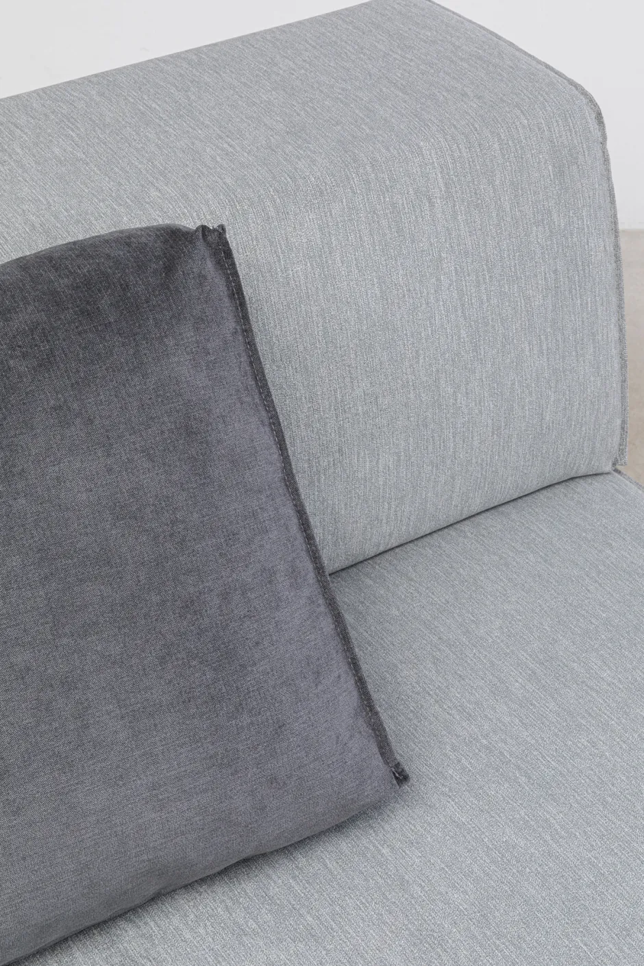 Otoman Infinity Chenille 120x100 Cm Szary*KARE Design Outlet