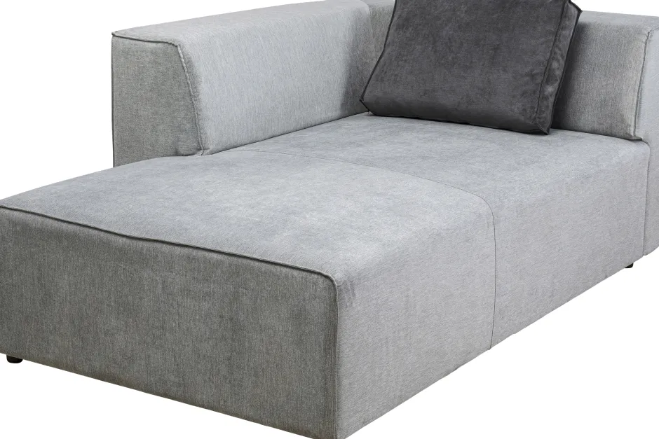 Otoman Infinity Chenille 182x117 Cm Szary Lewy*KARE Design New