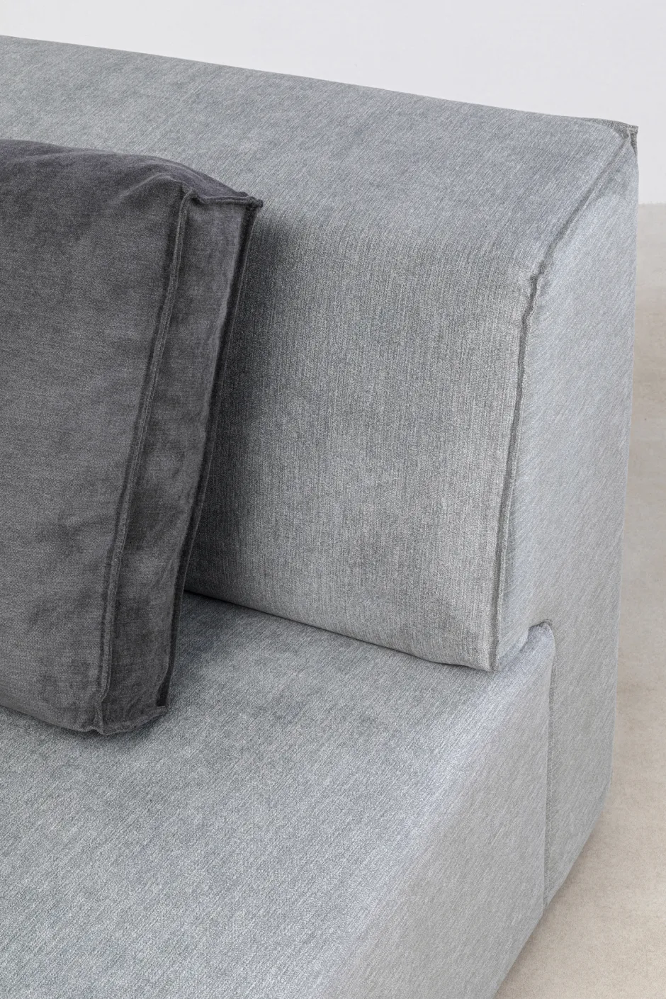 Otoman Infinity Chenille 182x117 Cm Szary Lewy*KARE Design New