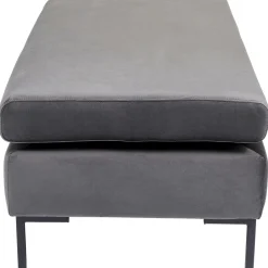 Podnóżek Gianni Velvet 130x62 Cm Ciemnoszary*KARE Design Outlet