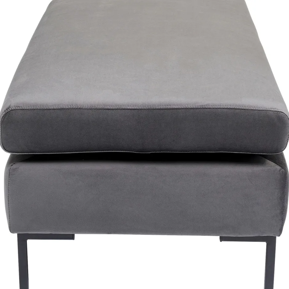 Podnóżek Gianni Velvet 130x62 Cm Ciemnoszary*KARE Design Outlet