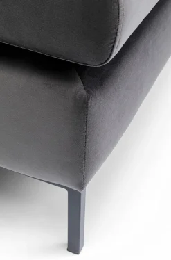 Podnóżek Gianni Velvet 130x62 Cm Ciemnoszary*KARE Design Outlet