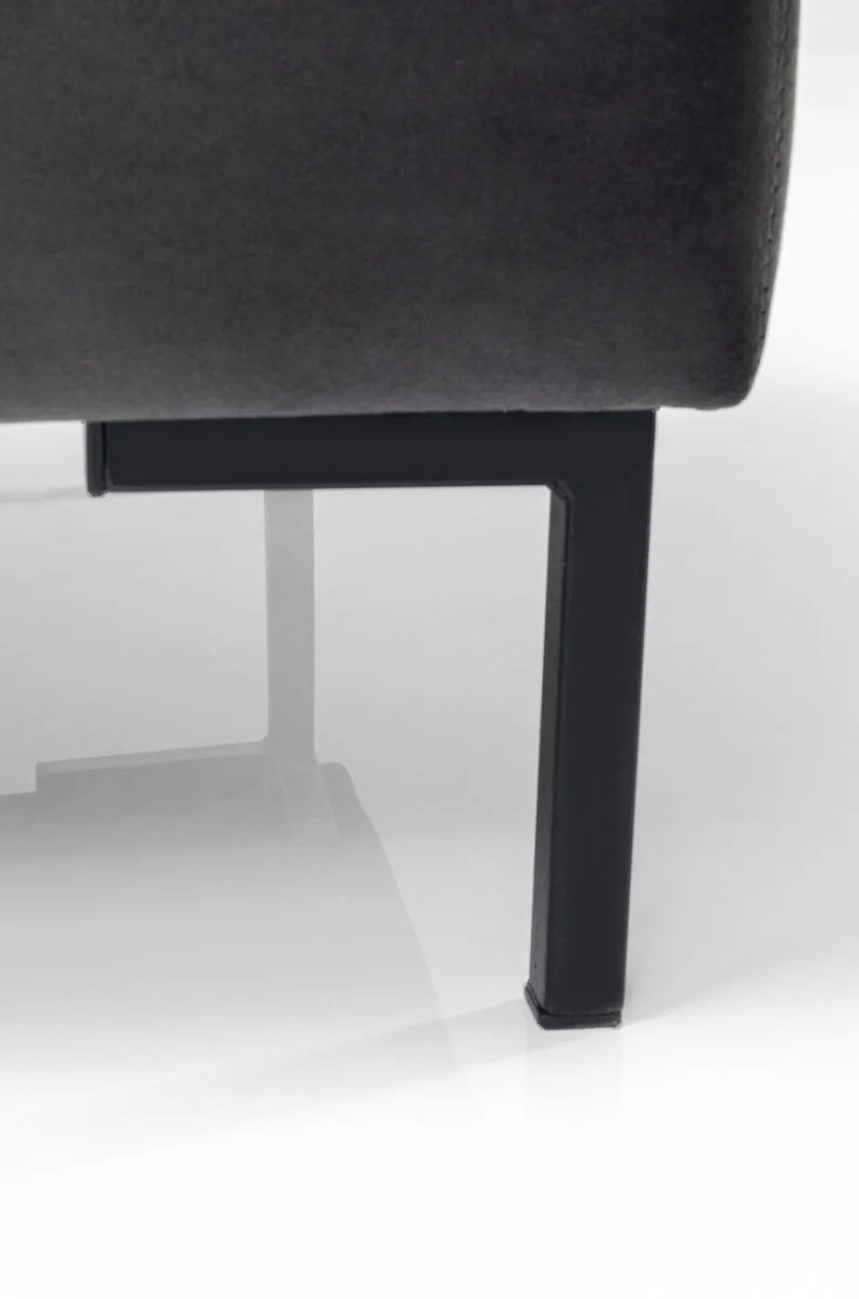 Podnóżek Gianni Velvet 130x62 Cm Ciemnoszary*KARE Design Outlet