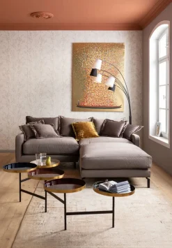 Podnóżek Lullaby 100x100 Cm Taupe*KARE Design Outlet
