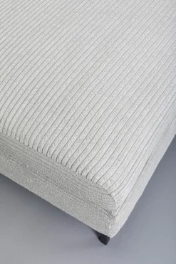 Podnóżek Szary Tapicerowany Na Czarnych Stalowych Nóżkach 130x62 Cm*KARE Design Discount