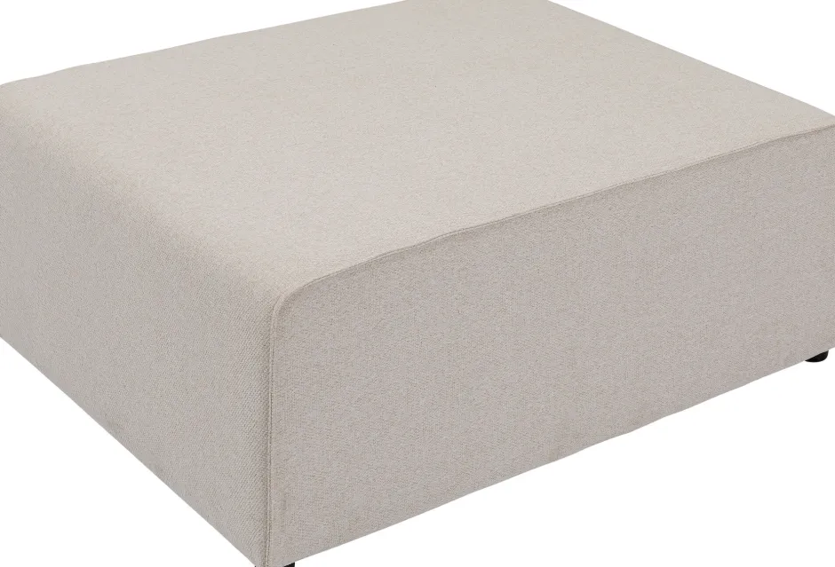 Podnóżek Tapicerowany Kremowy Moduł 100x80 Cm*KARE Design