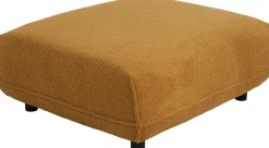 Podnóżek W Kolorze żółtym Tkanina Pluszowa 107x90 Cm*KARE Design Outlet