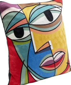 Poduszka Dekoracyjna Abstrakcyjna Kolorowa Twarz 50x50 Cm*KARE Design Best