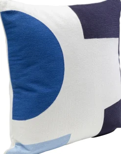 Poduszka Dekoracyjna Biało-niebieska Wzorzysta 50x50 Cm*KARE Design Discount