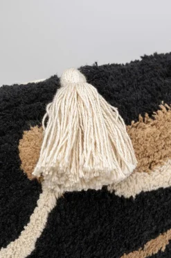 Poduszka Dekoracyjna Boho Z Frędzami 60x35 Cm Oko Czarno-beżowa*KARE Design Online