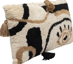 Poduszka Dekoracyjna Boho Z Frędzami 60x35 Cm Oko Biało-beżowa*KARE Design Discount
