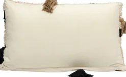 Poduszka Dekoracyjna Boho Z Frędzami 60x35 Cm Oko Biało-beżowa*KARE Design Discount