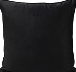 Poduszka Dekoracyjna Czarna Aksamitna Twarze 45x45 Cm*KARE Design Online
