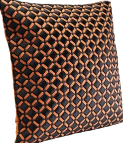 Poduszka Dekoracyjna Czarno-pomarańczowa Nowoczesna 45x45 Cm*KARE Design New