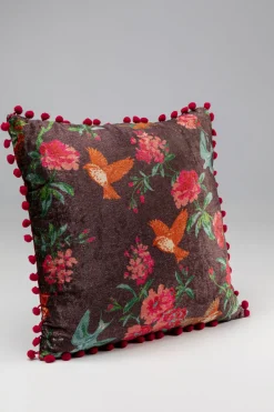 Poduszka Dekoracyjna Kolorowa Ptaki I Kwiaty 40x40 Cm*KARE Design Sale