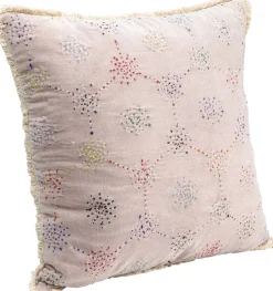 Poduszka Dekoracyjna Różowa Z Kolorowymi Wzorami 45x45 Cm*KARE Design Online