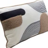 Poduszka Dekoracyjna Ze Wzorami I Lamówką Biało-brązowa 50x30 Cm*KARE Design Outlet