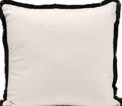 Poduszka Dekoracyjna Z Frędzlami Czarno-biała Motyw Pszczoły 45x45 Cm*KARE Design Hot