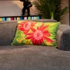 Poduszka Dekoracyjna Zielona Kwiaty 60x40 Cm*KARE Design Hot