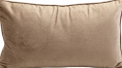 Poduszka Dekoracyjna Z Lamówką Biało-brązowa 50x30 Cm Czarne Wzory*KARE Design Sale