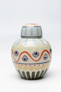 Pojemnik Dekoracyjny Z Ceramiki Boho Kolorowe Wzory Ø19x25 Cm*KARE Design Best