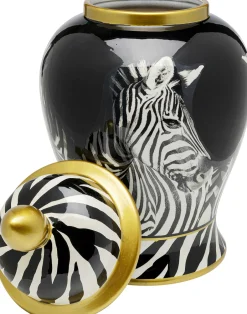 Pojemnik Dekoracyjny Z Porcelany Zebra Ø20x38 Cm*KARE Design
