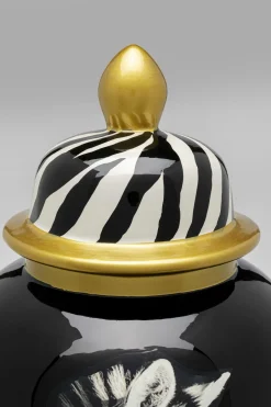 Pojemnik Dekoracyjny Z Porcelany Zebra Ø20x38 Cm*KARE Design