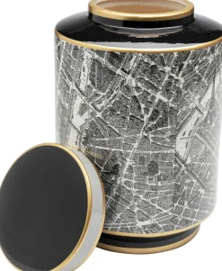 Pojemnik Dekoracyjny Z Porcelany Ø22x33 Cm Ulice Paryża*KARE Design Discount